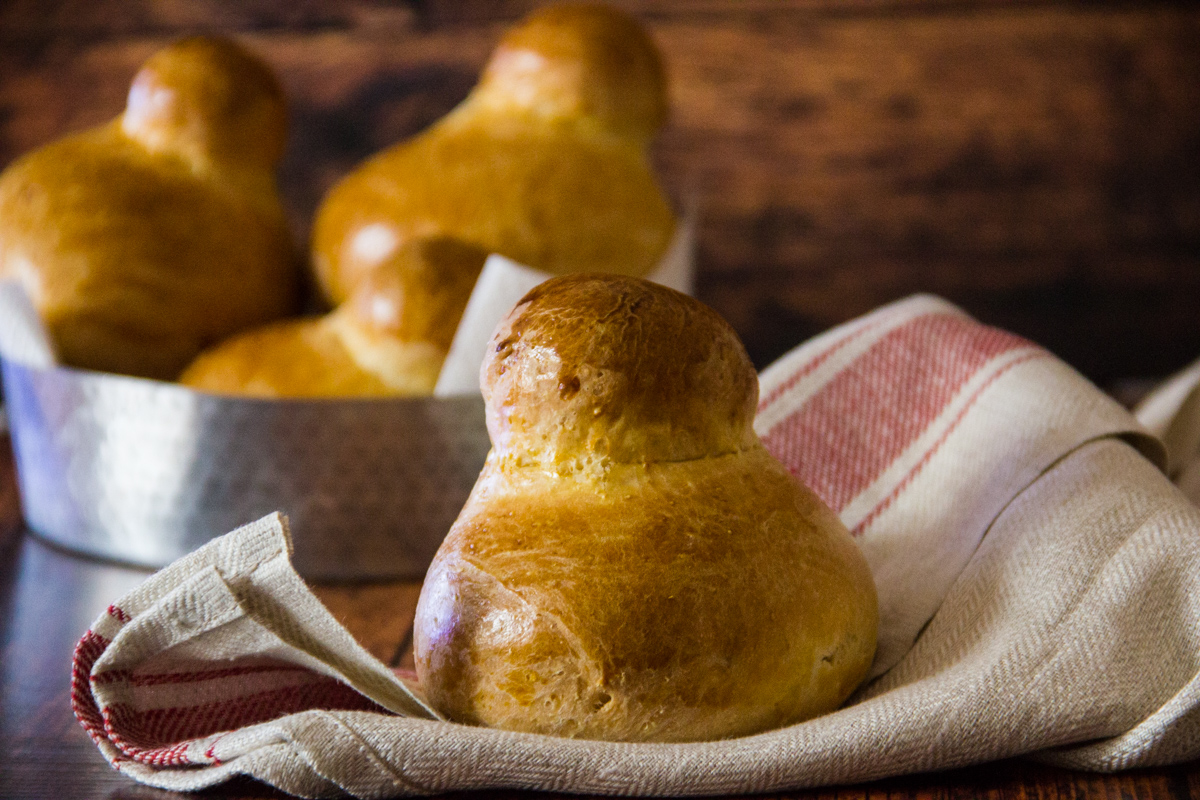 Brioche siciliane col tuppo