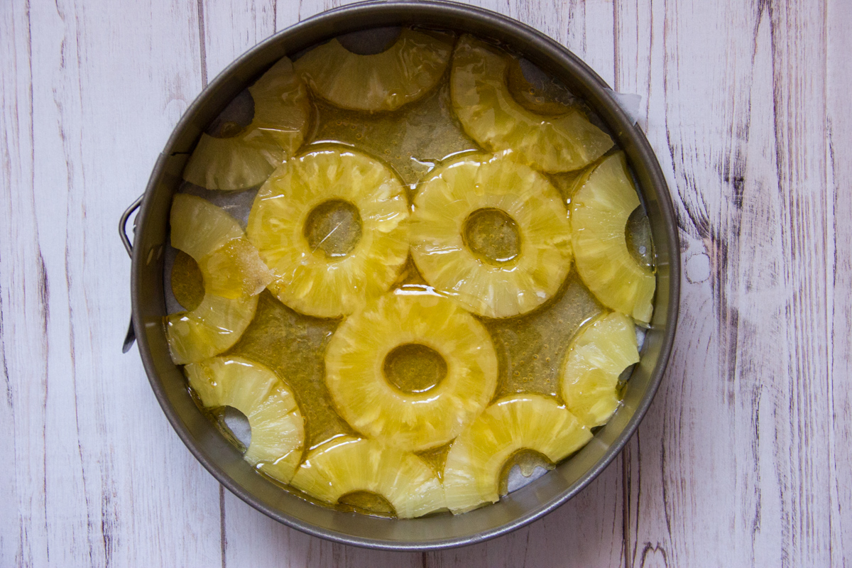 torta all'ananas rovesciata