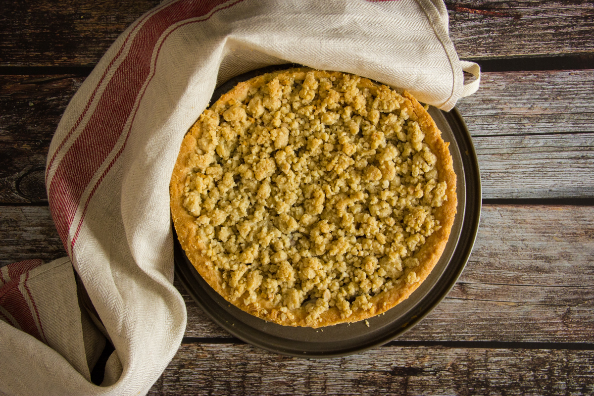 torta sbriciolata con ricotta cioccolato fondente