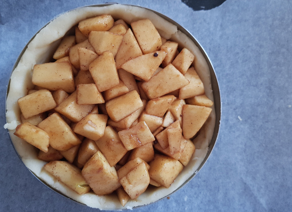 apple pie pronta per il forno