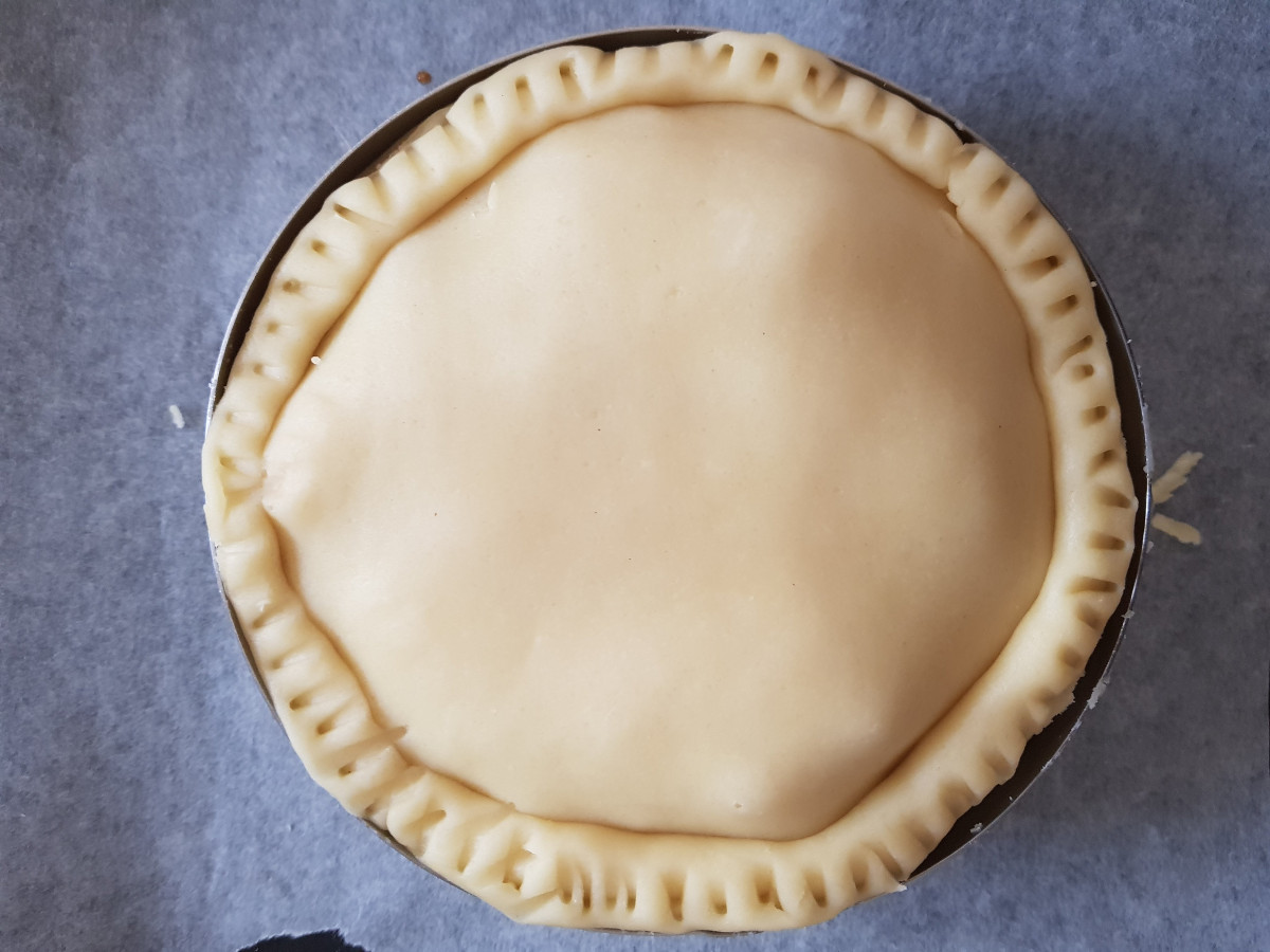 apple pie pronta per il forno