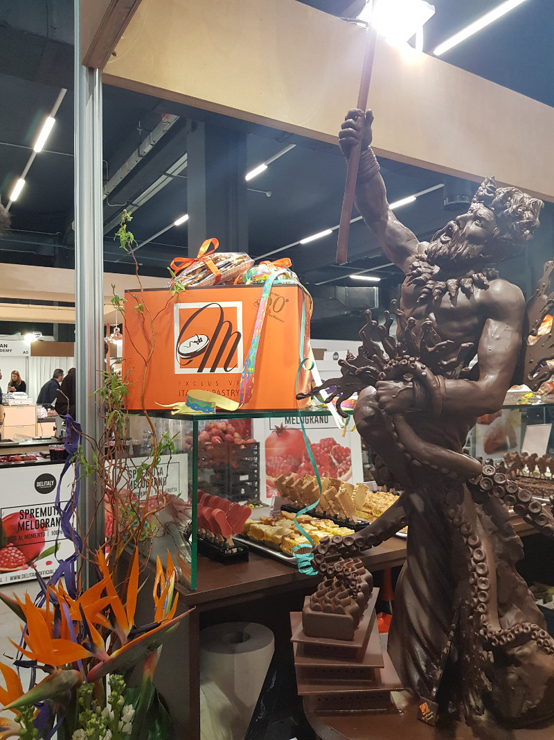 Scultura di cioccolato di Alessandro Comaschi