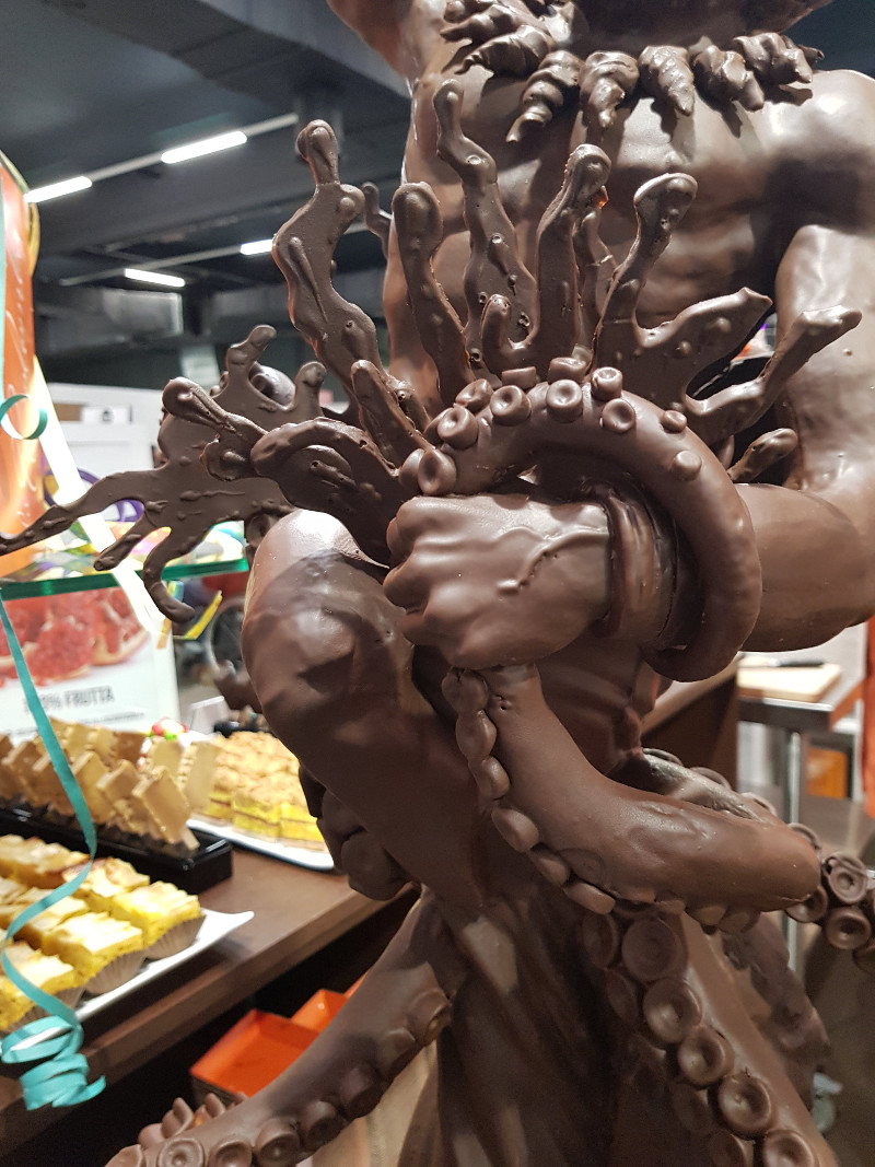 Dettaglio Scultura di cioccolato di Alessandro Comaschi