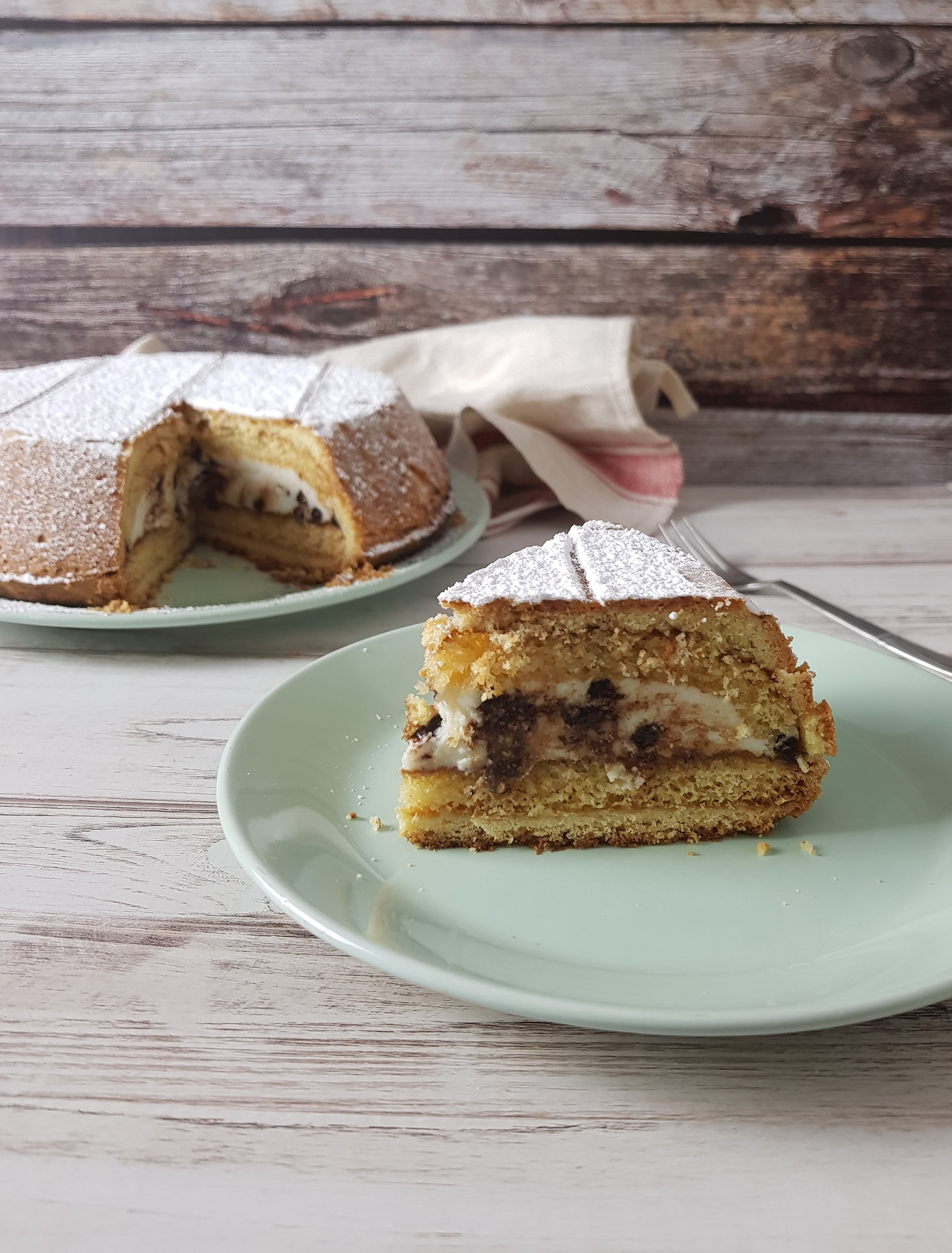 Ripieno della cassata siciliana al forno