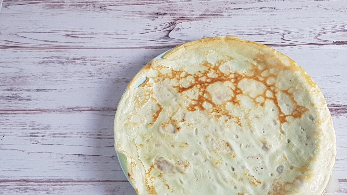 Una crepe pronta da farcire