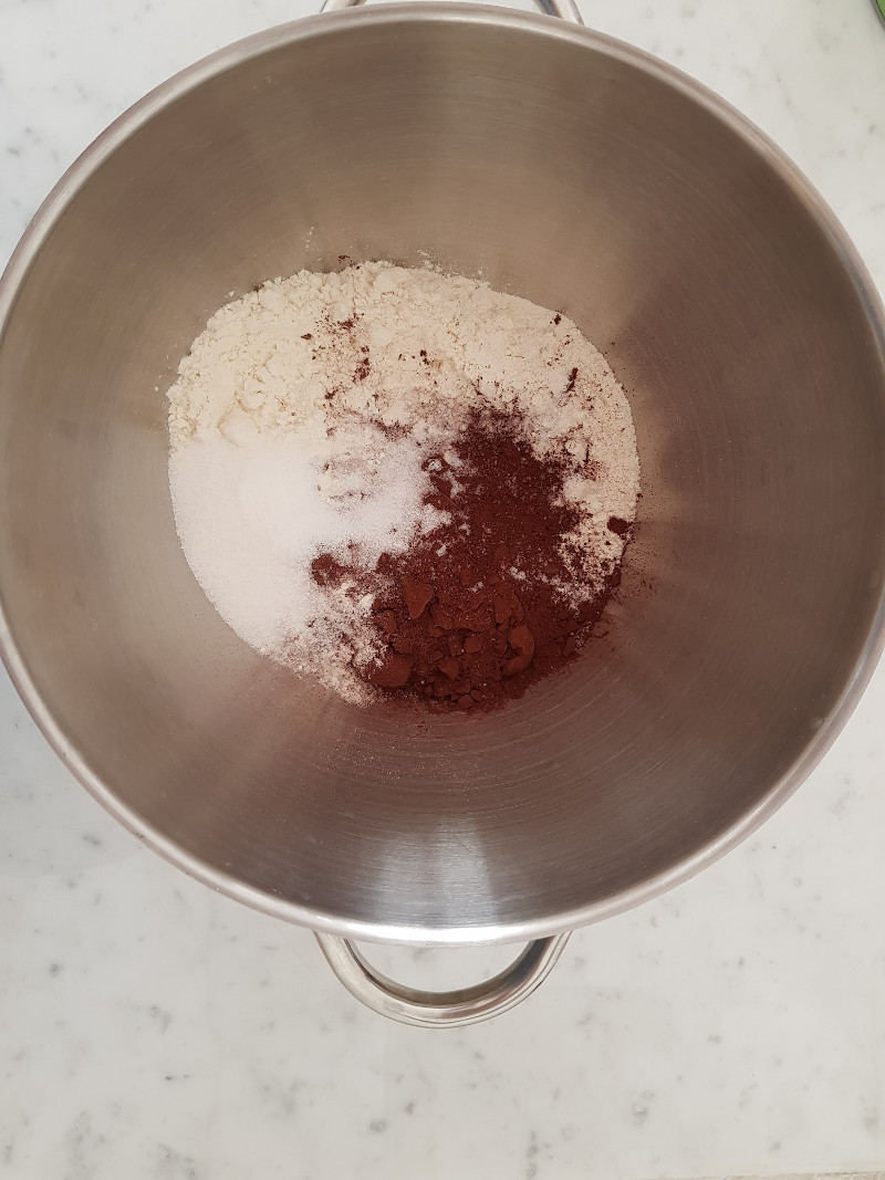 Torta pere, cioccolato e mandorle