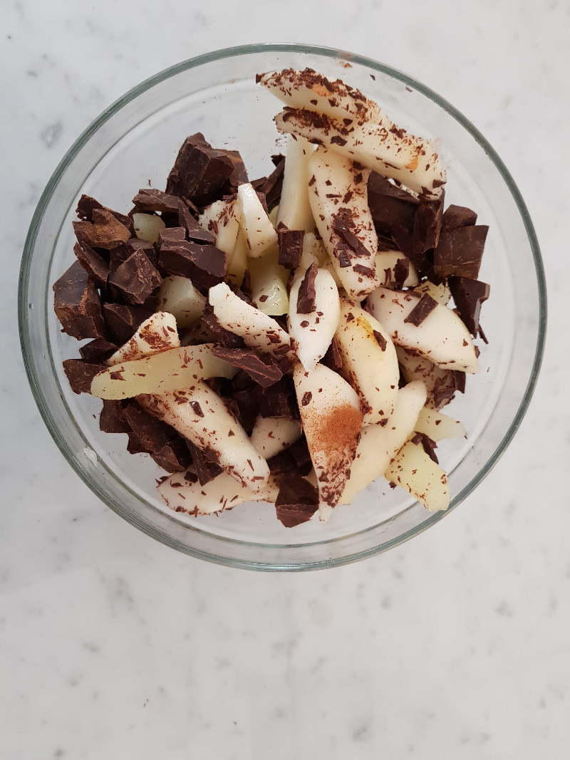 Impasto per la Torta pere, cioccolato e mandorle