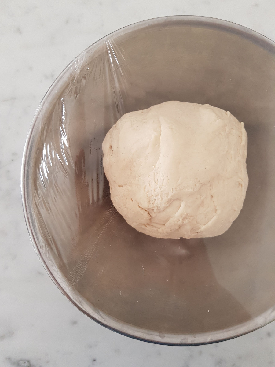 L'impasto della focaccia dolce