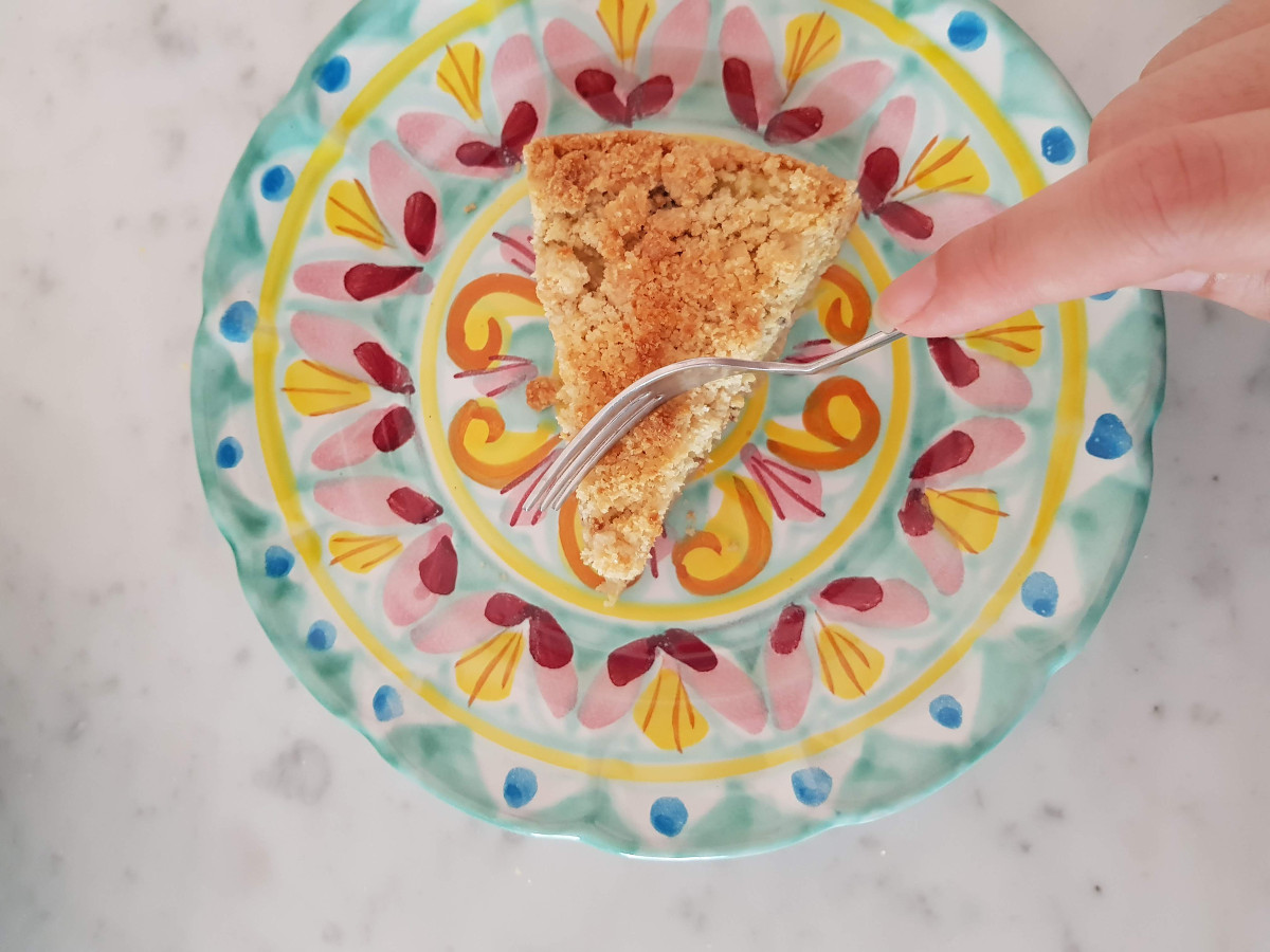 Sbriciolata al pistacchio e cioccolato