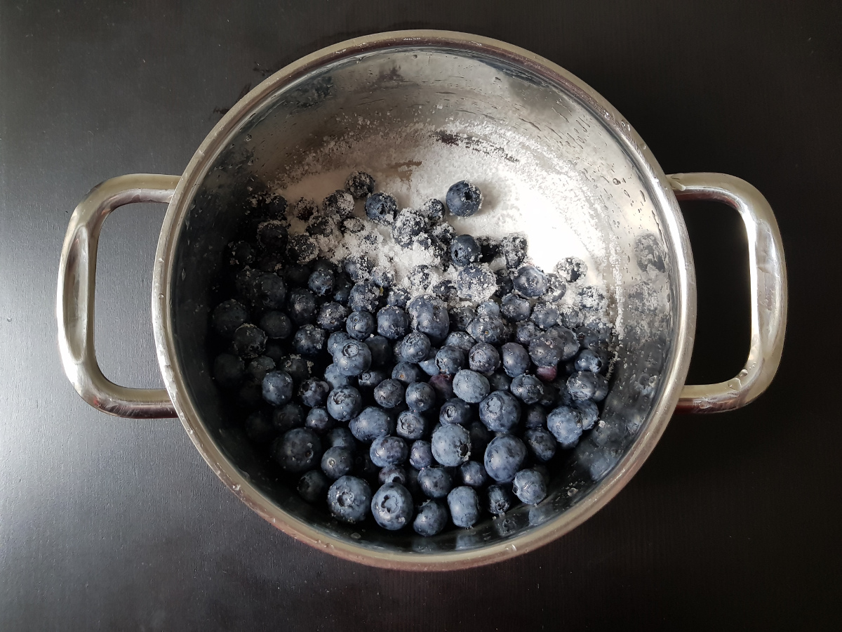 Mirtilli per confettura